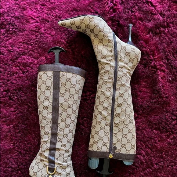 Gucci Monogram Boots - Picture 9 of 9